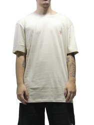 Camiseta Masculina Hurley Circle Iconover Manga Curta Estampada - Areia