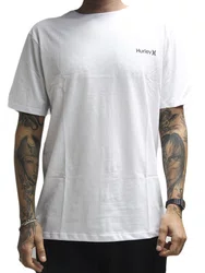 Camiseta Masculina Hurley Classic Manga Curta Estampada - Branco