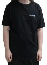 Camiseta Masculina Hurley Classic Manga Curta Estampada - Preto