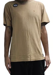 Camiseta Masculina Hurley Esp Wash Manga Curta Estampada - Bege