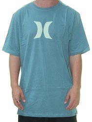 Camiseta Masculina Hurley Icon Manga Curta Estampada - Azul