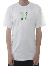 Camiseta Masculina Hurley Liquid Manga Curta Estampada - Branco