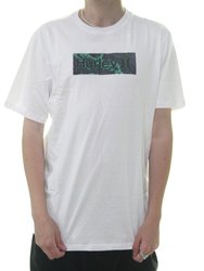 Camiseta Masculina Hurley Madness Manga Curta Estampada - Branco