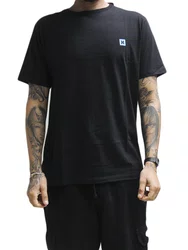 Camiseta Masculina Hurley Mini Icon II Manga Curta Estampada - Preto