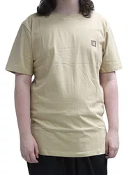 Camiseta Masculina Hurley Mini Icon Manga Curta Estampada - Bege