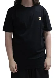 Camiseta Masculina Hurley Mini Icon Manga Curta Estampada - Preto