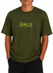 Camiseta Masculina Hurley Noise Manga Curta Estampada - Verde Militar