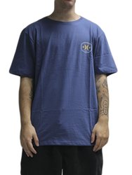 Camiseta Masculina Hurley Silk Bottle Manga Curta Estampada - Marinho