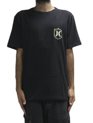 Camiseta Masculina Hurley Silk Eagle Manga Curta Estampada - Preto