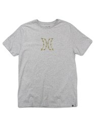 Camiseta Masculina Hurley Silk Hand Manga Curta Estampada - Cinza/Mescla