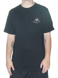 Camiseta Masculina Hurley Supply Manga Curta Estampada - Preto