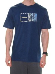 Camiseta Masculina Hurley Tiger Manga Curta Estampada - Marinho