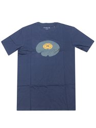 Camiseta Masculina Hurley Wave Song Manga Curta Estampada - Marinho