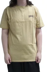 Camiseta Masculina Hurley Wizard Manga Curta Estampada - Bege