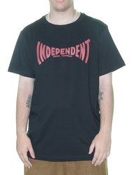 Camiseta Masculina Independent Span Logo Manga Curta Estampada - Preto