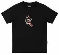 Camiseta Infantil Santa Cruz Burnit Bone Manga Curta Estampada - Preto