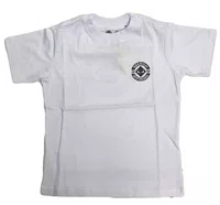 Camiseta Masculina Infantil Session Chest Logo Manga Curta Estampada - Branco