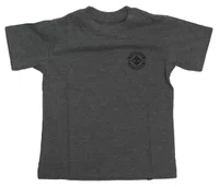 Camiseta Masculina Infantil Session Chest Logo Manga Curta Estampada - Chumbo Mesclado