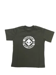 Camiseta Masculina Infantil Session Logo Skate 2003 Manga Curta Estampada - Verde