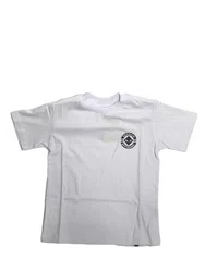 Camiseta Masculina Infantil Session Skateboard Manga Curta Estampada - Branco