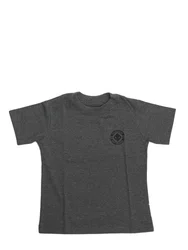 Camiseta Masculina Infantil Session Skateboard Manga Curta Estampada - Chumbo Mesclado