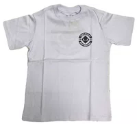 Camiseta Masculina Juvenil Session Chest Logo Manga Curta Estampada - Branco