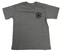 Camiseta Masculina Juvenil Session Chest Logo Manga Curta Estampada - Cinza Mesclado