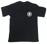 Camiseta Masculina Juvenil Session Chest Logo Manga Curta Estampada - Preto