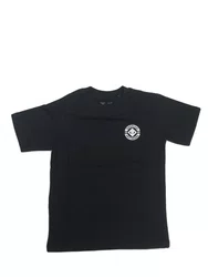 Camiseta Masculina Juvenil Session Skateboard Manga Curta Estampada - Preto