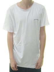 Camiseta Masculina Let's Strid Up Manga Curta Estampadda - Branco