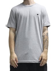 Camiseta Masculina Lost Basic Manga Curta Estampada - Cinza/Mescla