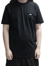 Camiseta Masculina Lost Basics Manga Curta Estampada - Preto
