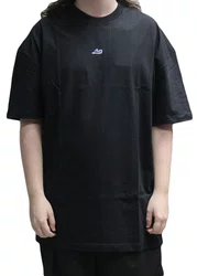 Camiseta Masculina Lost Box Fit Manga Curta Estampada - Preto