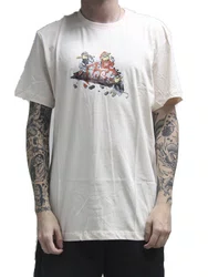 Camiseta Masculina Lost Crew Manga Curta Estampada - Khaki