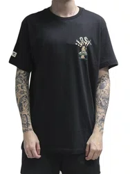 Camiseta Masculina Lost Fantastic Magic Tea Manga Curta Estampada - Preto