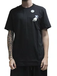 Camiseta Masculina Lost Reaper Manga Curta Estampada -  Preto