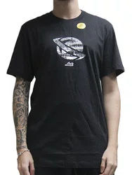 Camiseta Masculina Lost Sketch Saturn Manga Curta Estampada - Preto