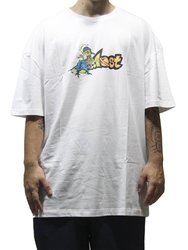 Camiseta Masculina Lost Spaced Out Manga Curta Estampada - Branco