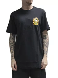 Camiseta Masculina Lost Wizard Manga Curta Estampada - Preto