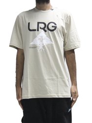 Camiseta Masculina LRG 20 Stacked Manga Curta Estampada - Areia