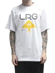 Camiseta Masculina LRG 20 Stacked Manga Curta Estampada - Branco