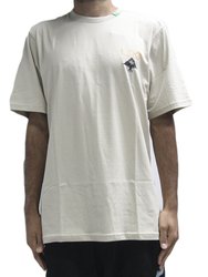 Camiseta Masculina LRG 47 Treehouse Manga Curta Estampada - Areia