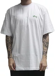 Camiseta Masculina LRG Cursive Over Knit Manga Curta Estampada - Branco