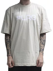 Camiseta Masculina LRG Effevtive Over Knit Manga Curta Estampada - Areia