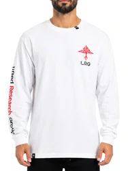 Camiseta Masculina LRG For Us Manga Longa Estampada - Branco