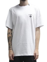 Camiseta Masculina LRG Logo Plus Manga Curta Estampada - Branco