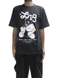 Camiseta Masculina LRG Mag Life Manga Curta Estampada - Preto