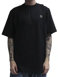 Camiseta Masculina LRG Over Kinit Manga Curta Estampada - Preto