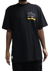 Camiseta Masculina Lrg Over Made With Love Manga Curta Estampada - Preto
