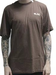 Camiseta Masculina LRG Research Manga Curta Estampada - Marrom
